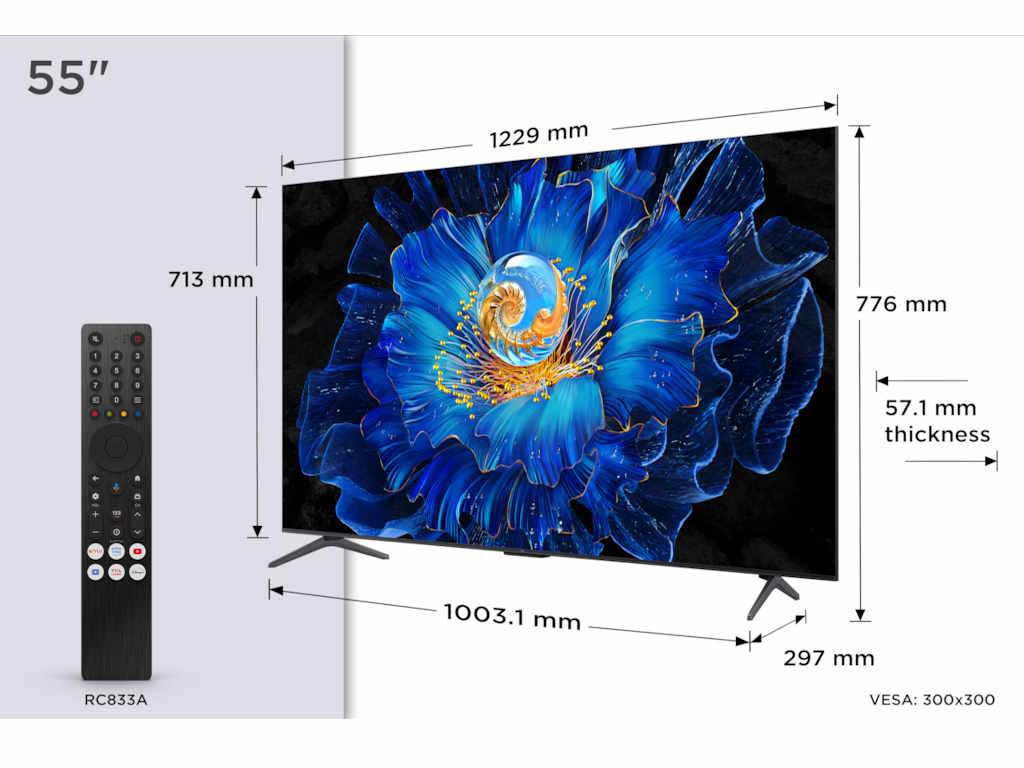 TCL Televizor 55C6KS QD-MiniLED 55" 4K UHD Google TV