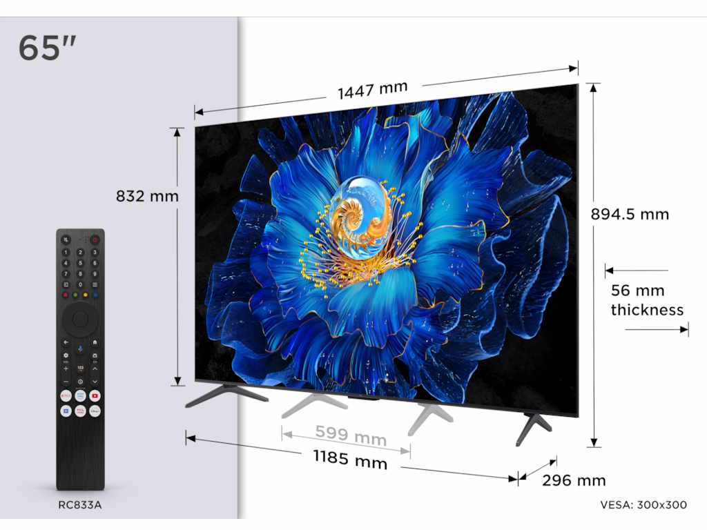 TCL Televizor 65C6KS QD-MiniLED 65" 4K UHD Google TV