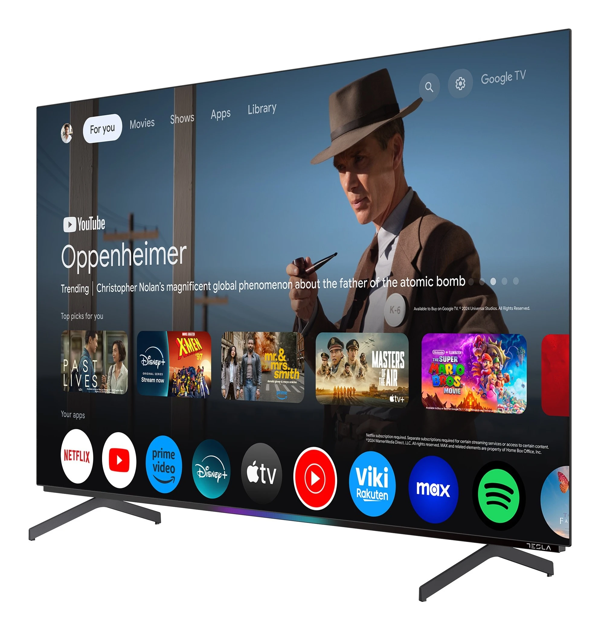 TESLA Televizor O65S949GUS, OLED, 65", 4K UHD, Smart Google TV