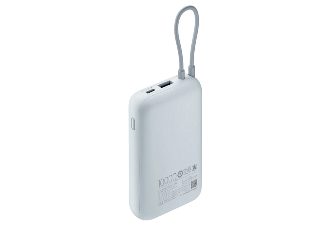 XIAOMI Power Bank 10000mAh/22.5W/USB Tip-C/integrisan kabl/plava