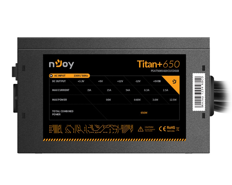 Titan+ 650 650W napajanje (PSAT5065A20CUCO01B)