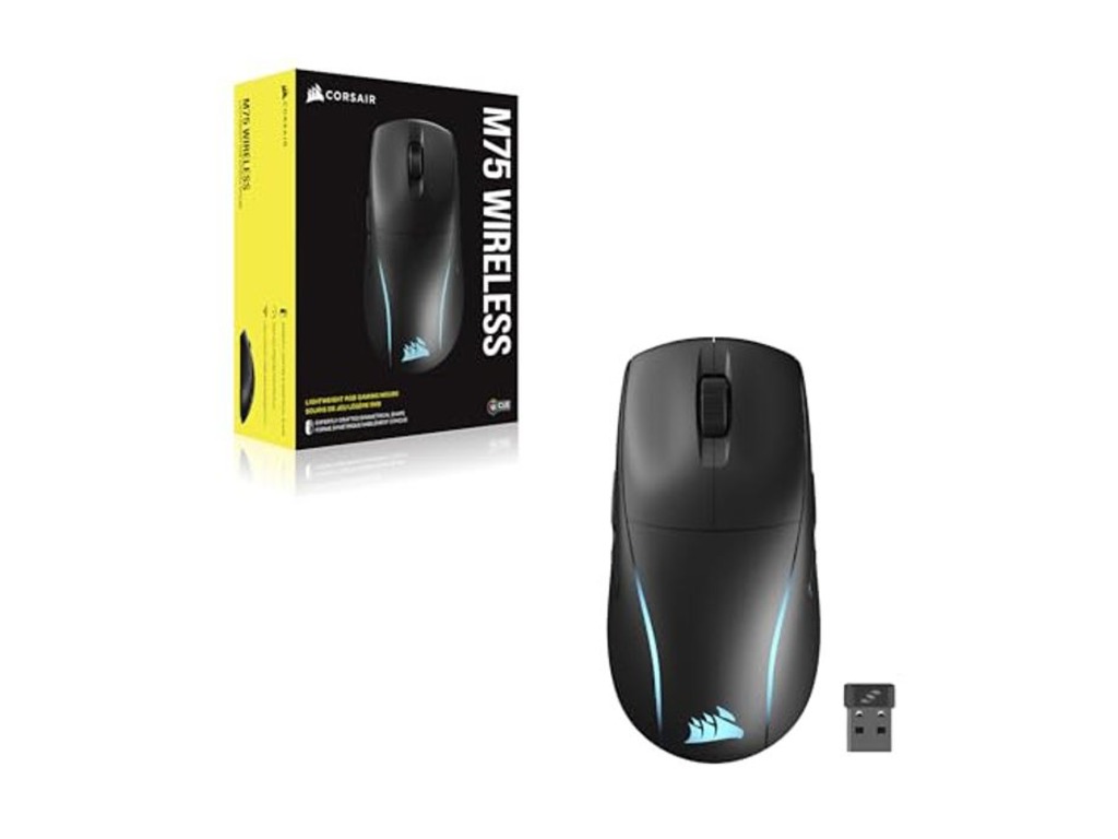 Miš CORSAIR M75 bežicni, CH-931D010-EU, RGB, gaming, crna