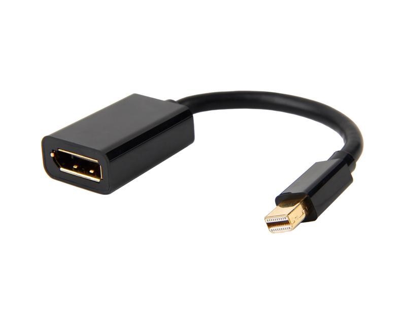 Adapter Mini Display port (M) - Display Port (F) crni
