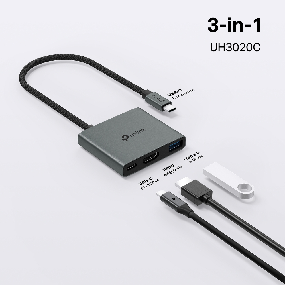 Hub TP-LINK UH3020C USB Type-C 3-Port Hub