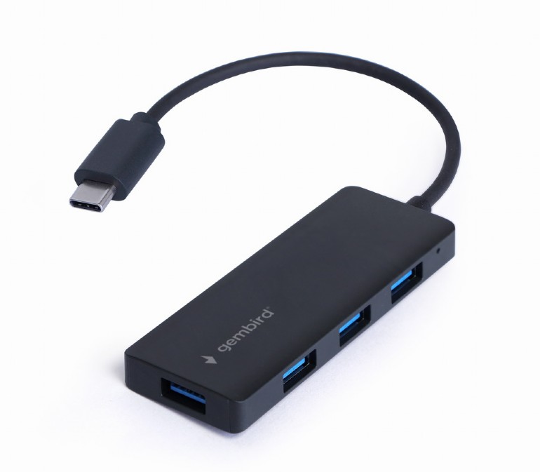 4-port USB 3.1 (Gen.1) Type-C Hub, Black