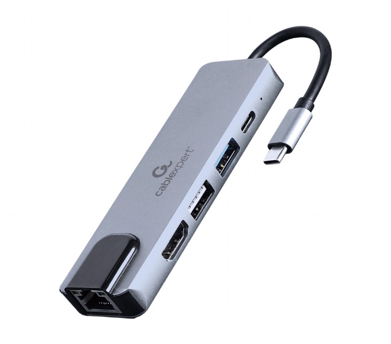 USB Type-C 5-in-1 multi-port adapter (Hub + HDMI + PD + LAN)