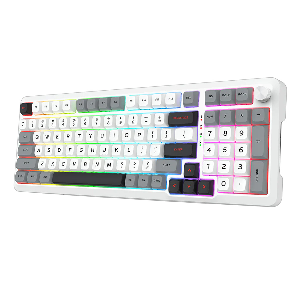 Bragi Pro K688 Wired/2.4G/BT Mechanical Keyboard White