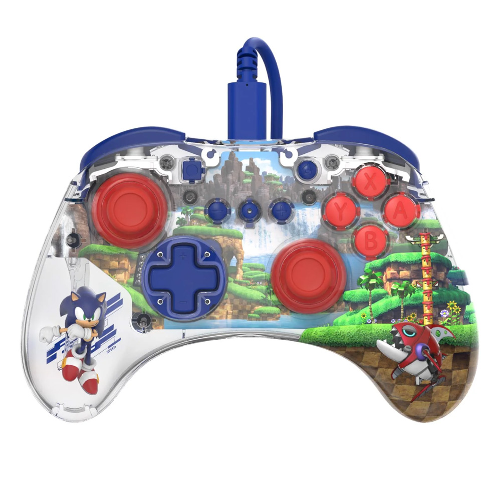 PDP Nintendo Switch Realmz Wired Controller - Sonic Green Hill Zone