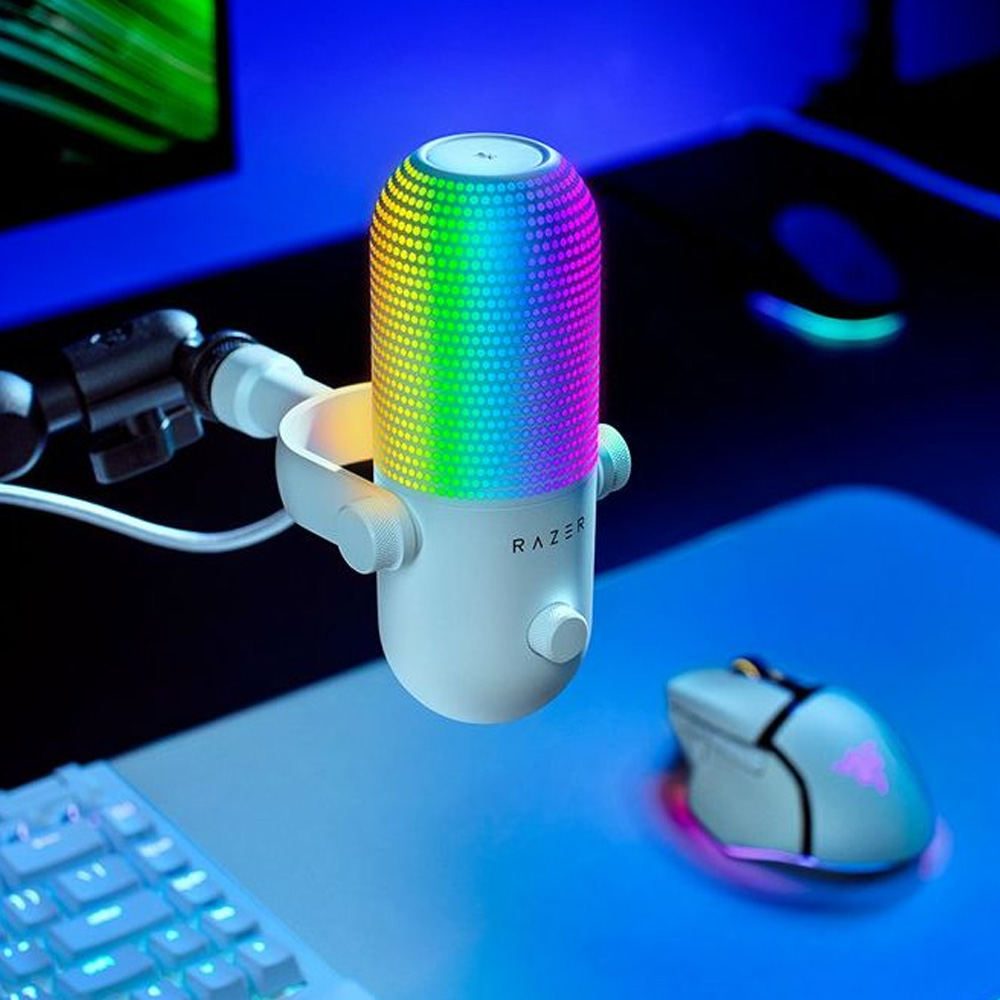 Razer Seiren V3 Chroma - RGB USB Mic - White Edition - FRML