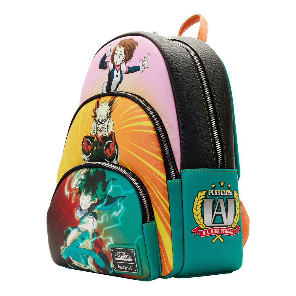 Loungefly My Hero Academia Triple Pocket Scene Mini Backpack