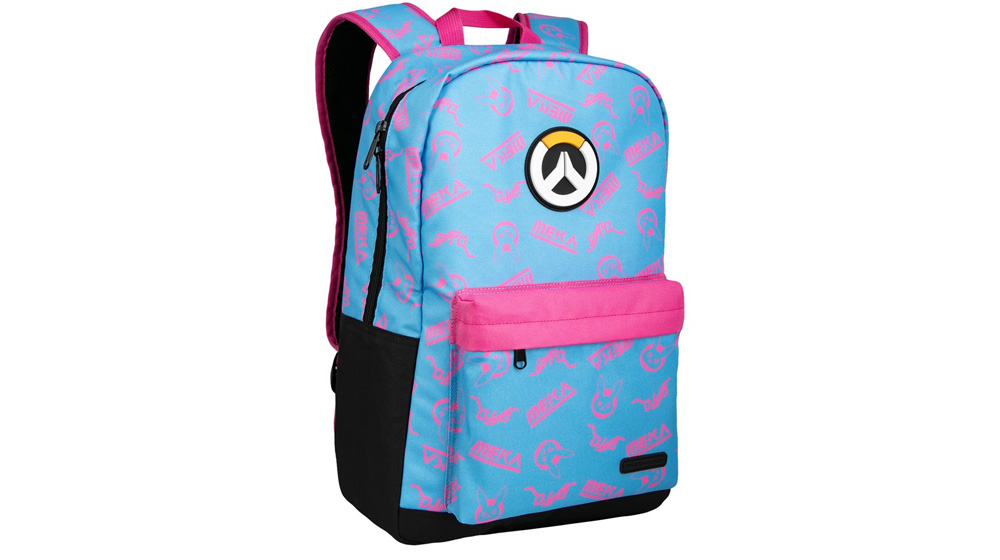Jinx Overwatch D.Va Splash Backpack Blue/Pink