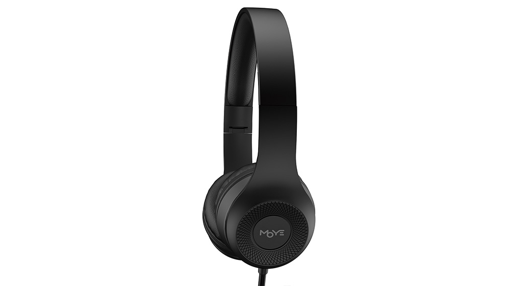 MOYE Enyo Foldable Headphones with Microphone Black