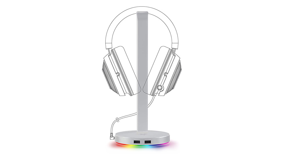 Base Station V2 Chroma Mercury - Headphone Stand with USB 3.1 and 7.1 Surround Sound