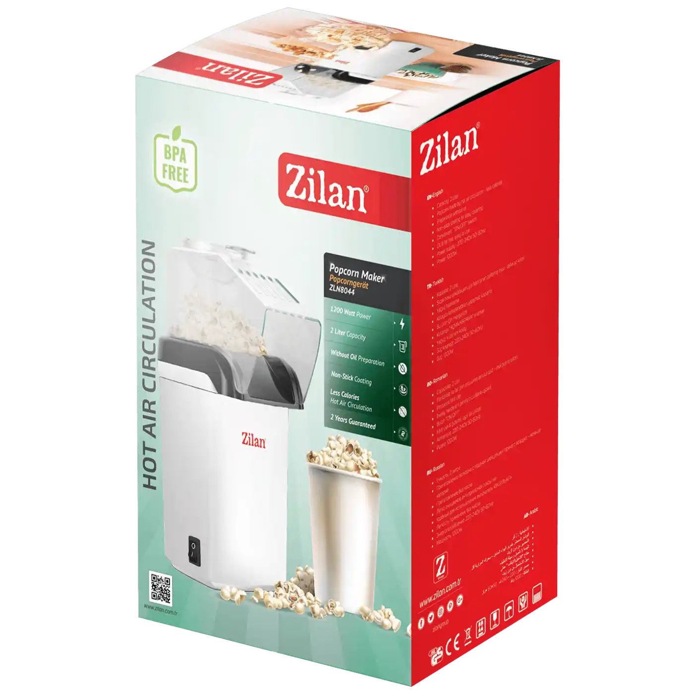 Zilan Aparat za kokice Zilan ZLN 8044WH
