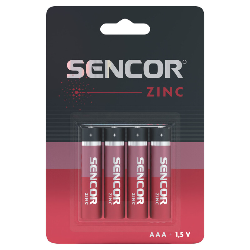 Sencor Baterija Sencor R03 AAA 4BP Cink Karbon 4/1