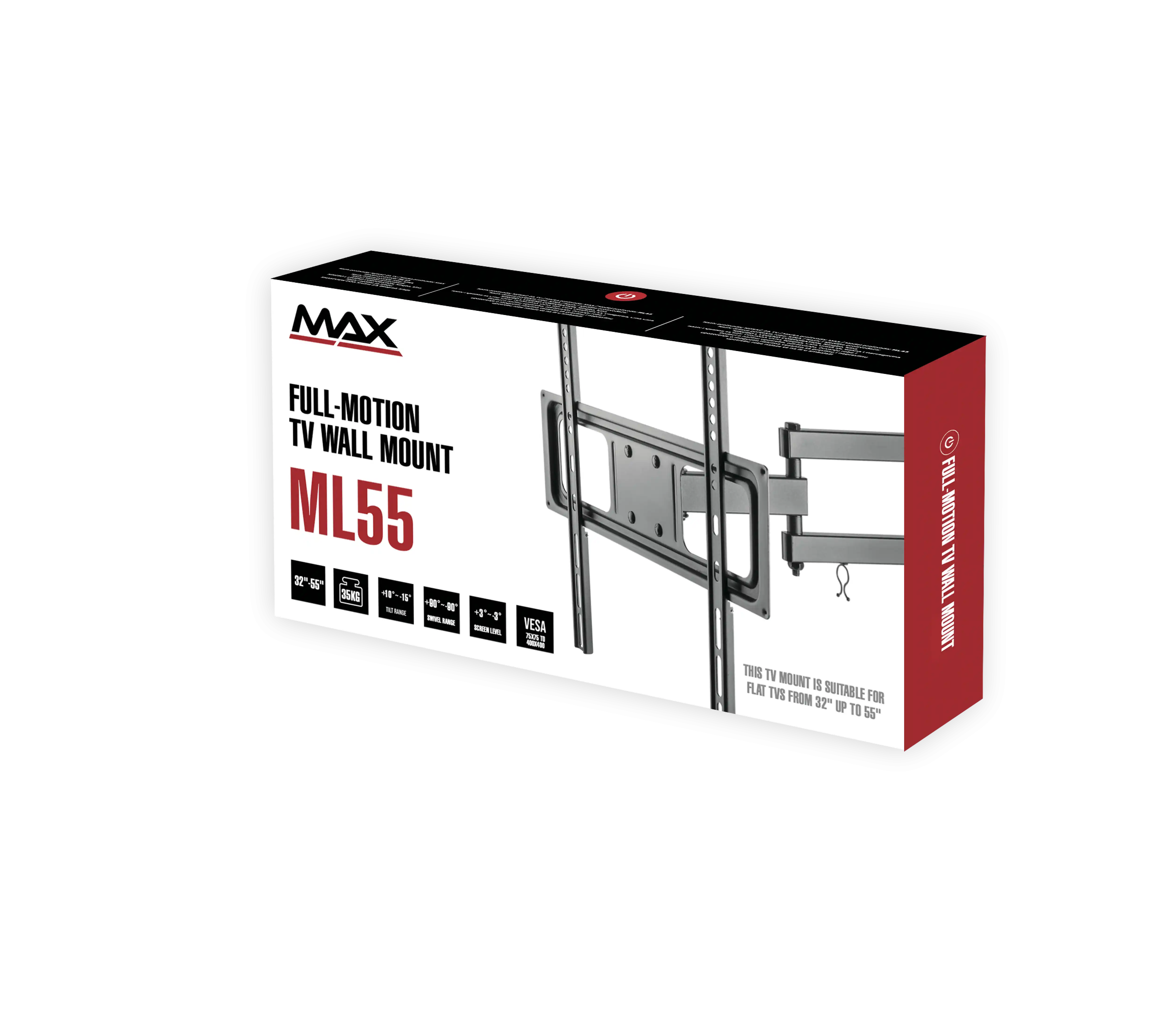 MAX Nosač za TV MAX ML55 32-55/vesa max 400x400/40kg/zglobni