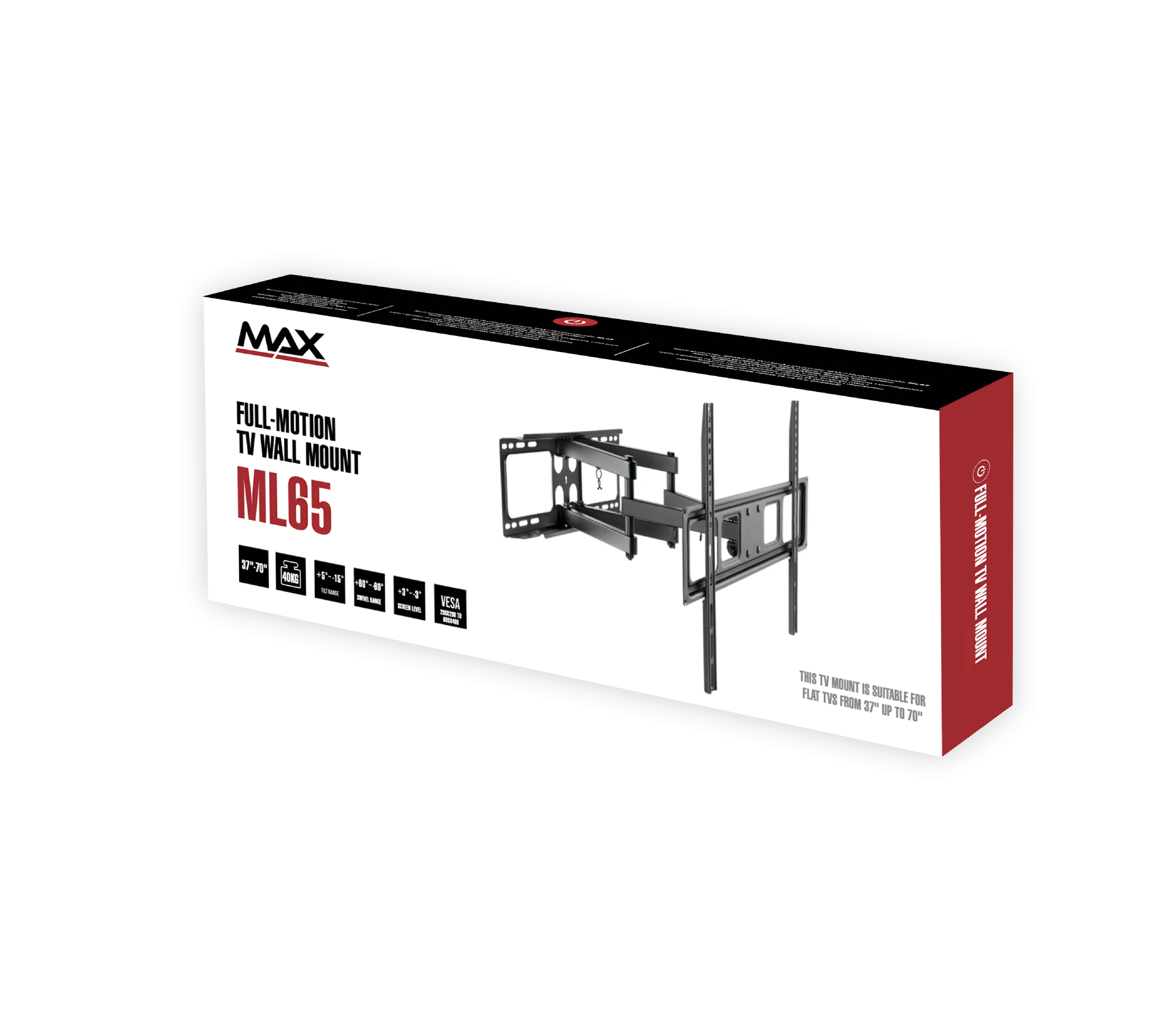 MAX Nosač za TV MAX ML65 32-70/vesa max 400x400/40kg/zglobni
