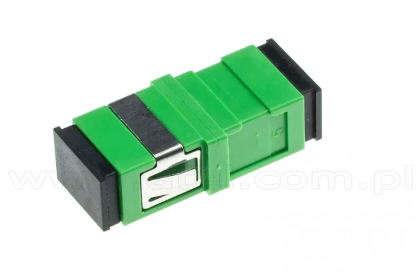 Netiks SC-APC / SC-APC singlemode simplex fiber adapter, APC (angle-polished connectors)