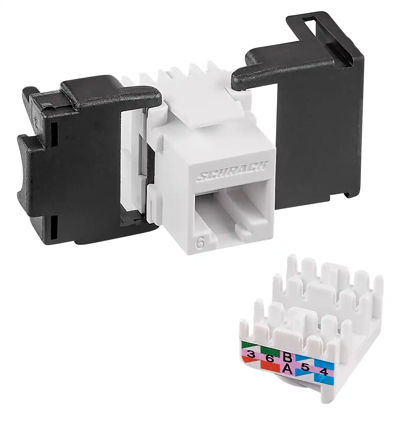 Schrack Modul RJ-45 kat. 6 UTP HSEMRJ6UWS Schrack