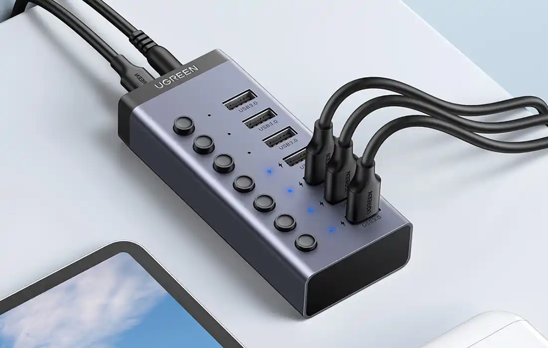 Ugreen USB Hub 7 port Ugreen CM481 3.0 Tip C DC 12V napajanje
