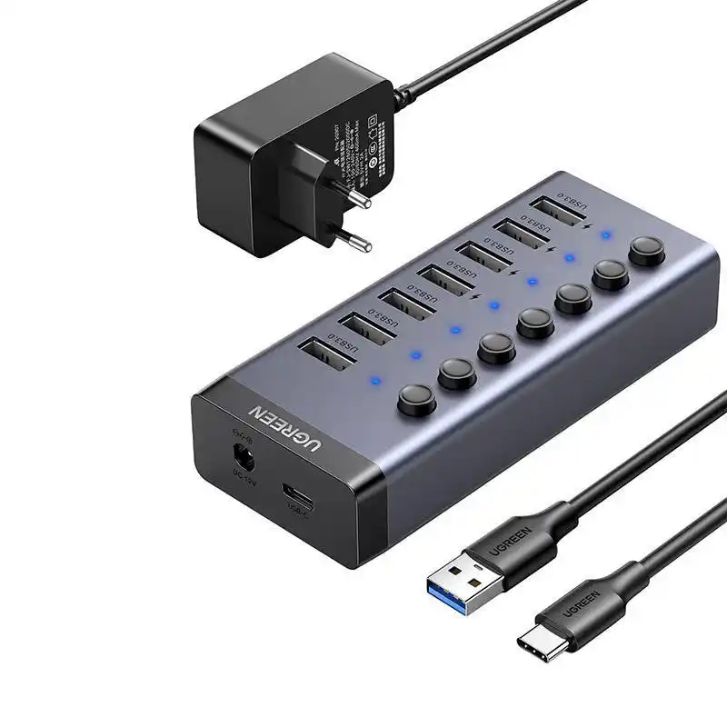 Ugreen USB Hub 7 port Ugreen CM481 3.0 Tip C DC 12V napajanje