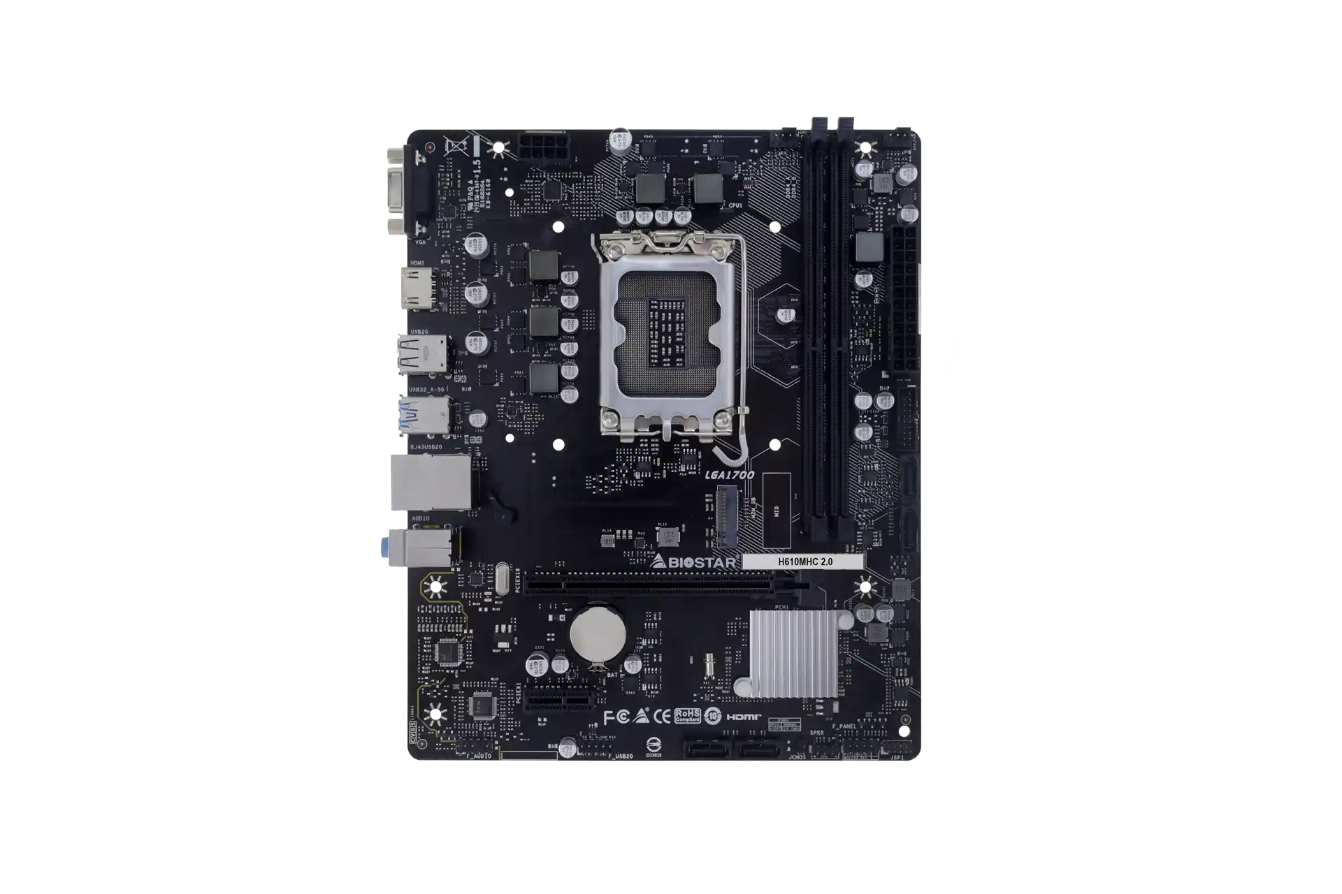 Matična ploča 1700 Biostar H610MHC 2.0  VGA/HDMI M.2