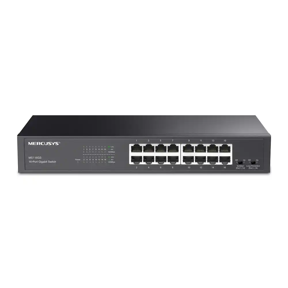 Mercusys Svič 10/100/1000 16-port Mercusys MS116GS/Rackmount
