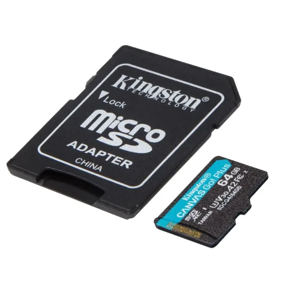 Memorijska kartica U3 V30 microSDXC 64GB Canvas Go Plus 200MB/s A2 + adapter SDCG4/64GB