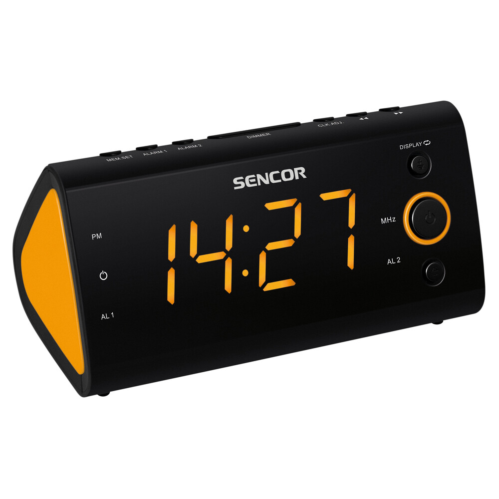 Sencor Fm radio sa digitalnim prikazom vremena SENCOR SRC 170 OR narandžasti