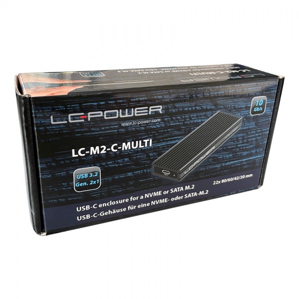 HDD Rack LC Power LC-M2-C-MULTI - M.2 SSD Enclosure (NVMe & SATA)