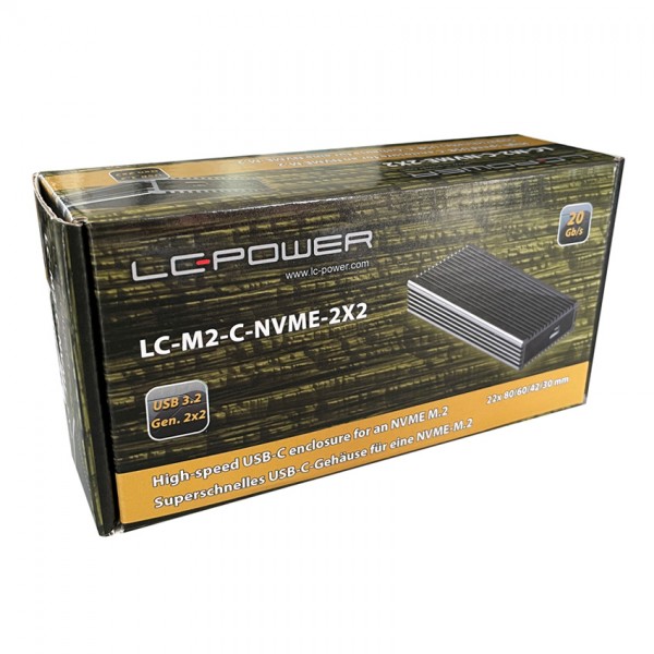 LC Power HDD Rack LC Power LC-M2-C-NVME-2X2 - M.2 SSD Enclosure Gen 2x2