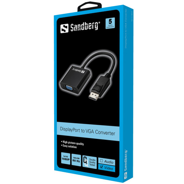 Sandberg Adapter Sandberg DisplayPort - VGA 508-43