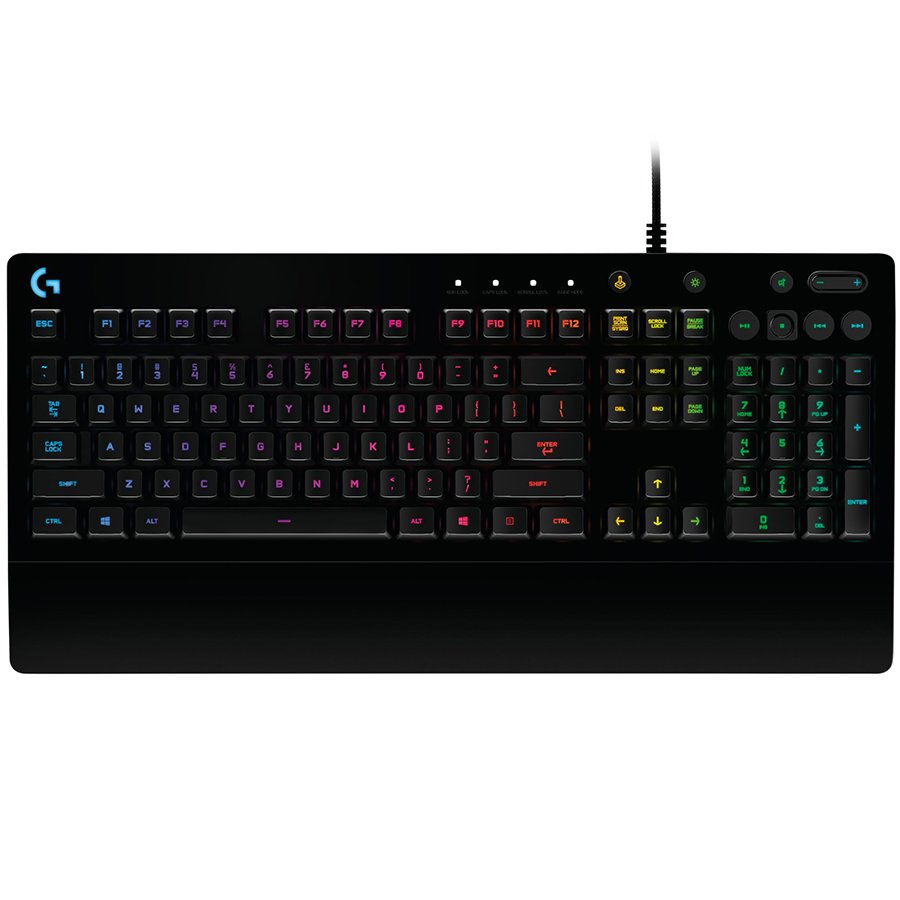 LOGITECH G213 Prodigy Corded RGB Gaming Keyboard - BLACK - US