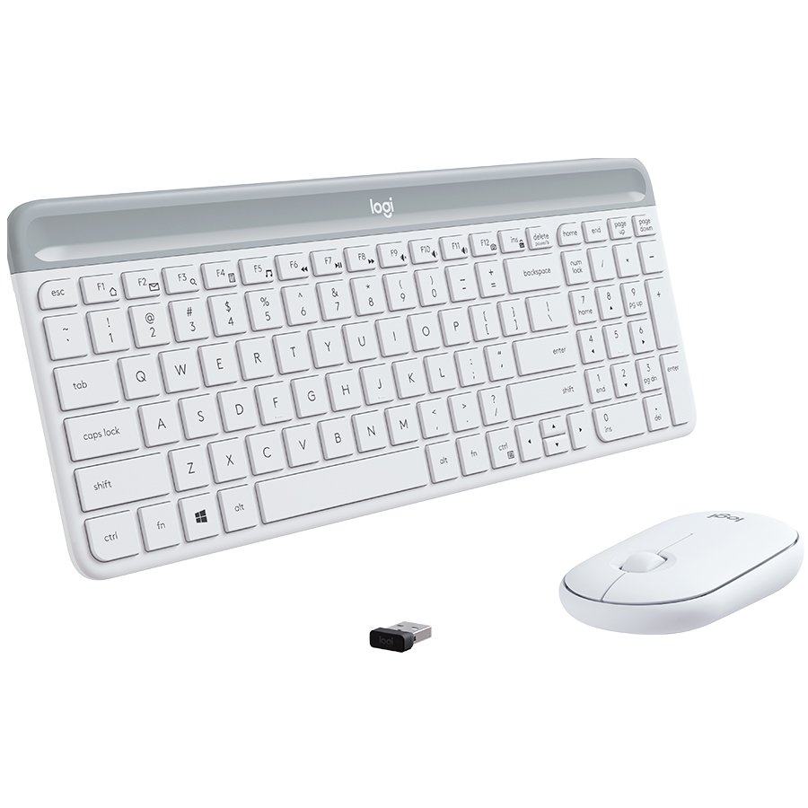 LOGITECH MK470 Slim Wireless Combo - OFF-WHITE - US