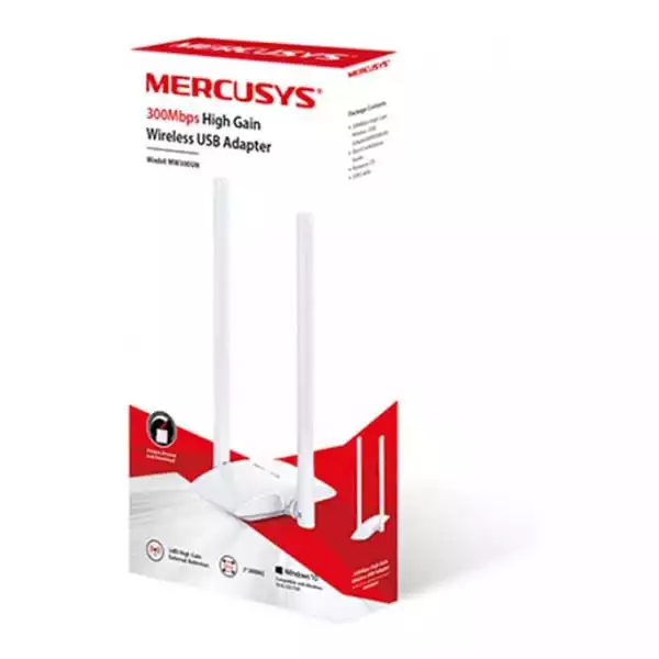 Mercusys Wireless USB mrežna kartica Mercusys MW300UH/300Mbps/2 x 5dbi