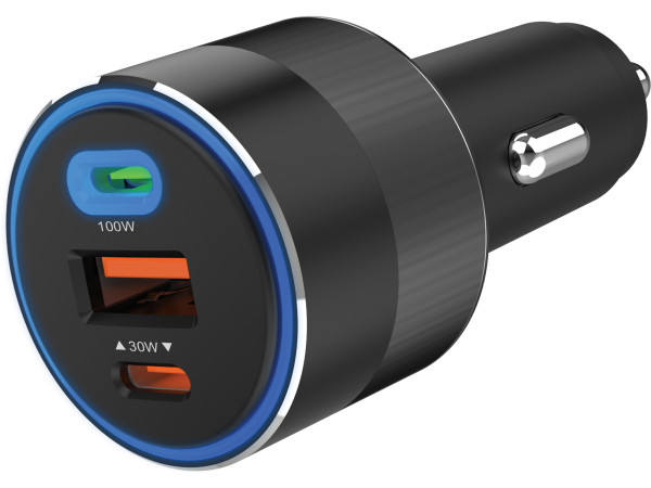 Sandberg USB auto punjač Sandberg 3in1 USB/USB-C 130W 441-49