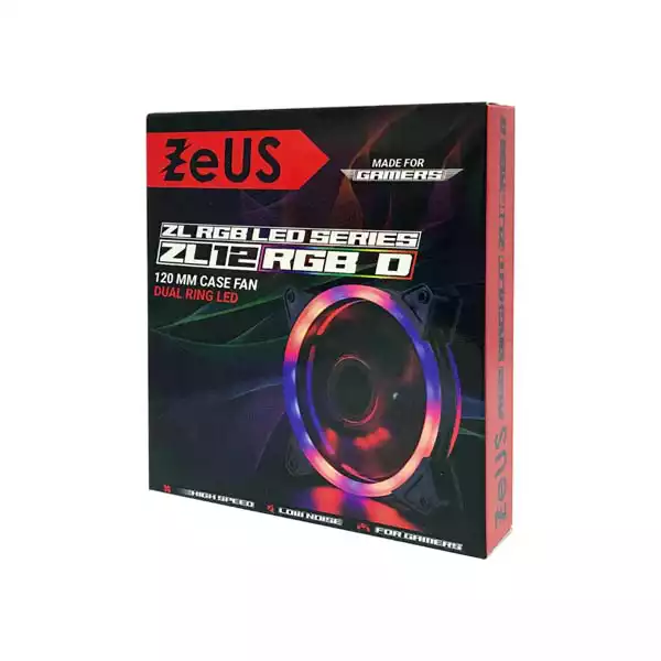 Zeus Case Cooler 120x120 ZEUS Dual Ring RGB fan