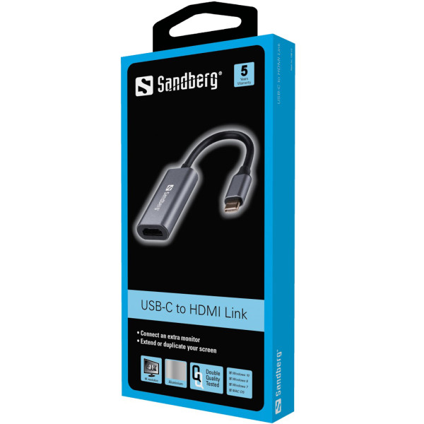 Sandberg Adapter Sandberg USB-C to HDMI Link 4K/60 Hz 136-12