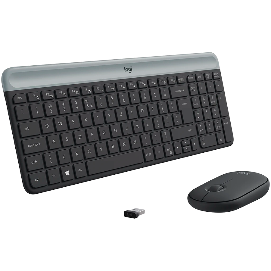 LOGITECH MK470 Slim Wireless Combo - GRAPHITE - US