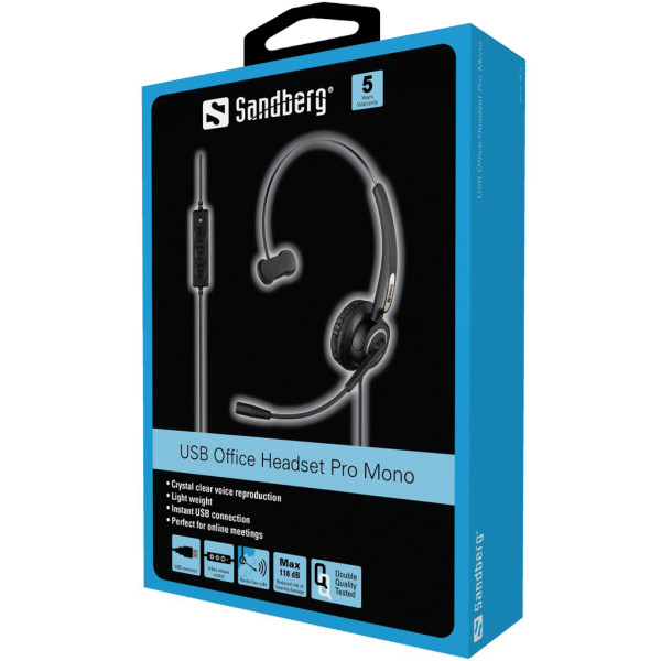 Sandberg Slušalice sa mirkofonom Sandberg USB Pro Mono 126-14