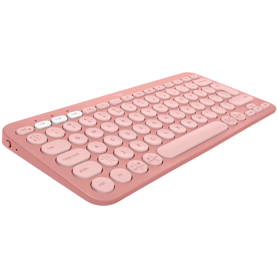 LOGITECH K380S Multi-Device Bluetooth Keyboard - TONAL ROSE - US