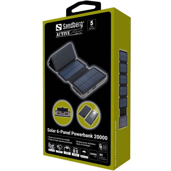 Sandberg Solarni punjač i powerbank Sandberg 420-73 20000mAh/7.5W/USB-C