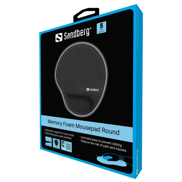 Sandberg Podloga za miša Sandberg Foam Mousepad Round 520-37
