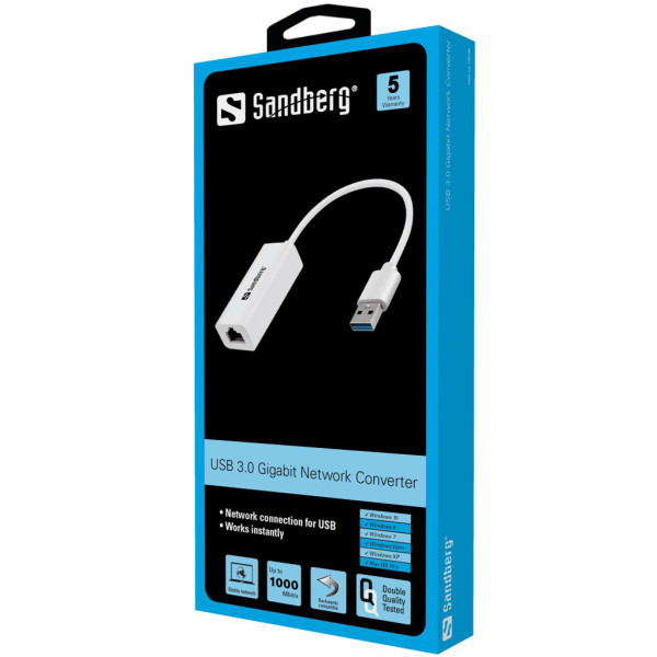 Sandberg Adapter Sandberg USB-LAN 10/100/1000Mbps 133-90