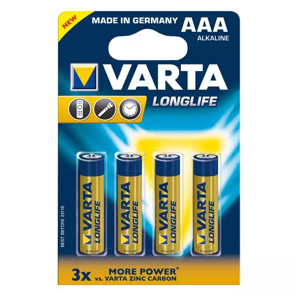 Varta Baterija Varta LR3 Longlife AAA, nepunjiva 1/4
