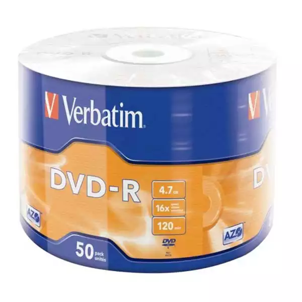 Verbatim DVD-R Verbatim 16x 1/50 MATT SILVER AZO/WRAP
