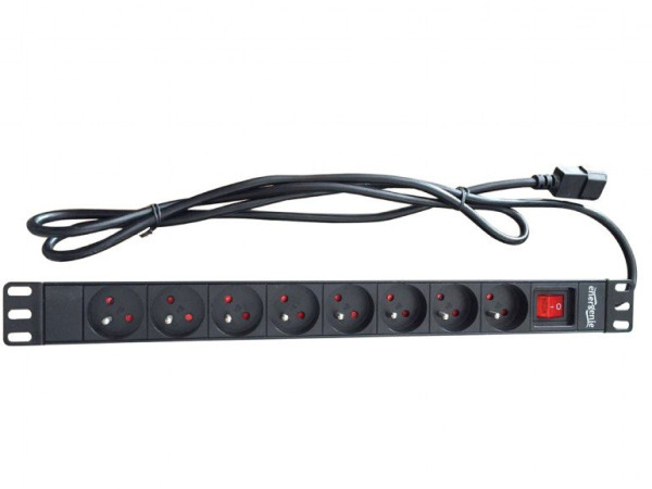Razno Kabl 230V razvodni PDU panel 19/1U sa 8 utičnih mesta,1.8m C14 (PDU-8SP-1U-C14)