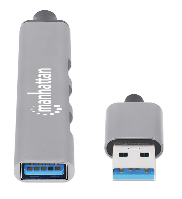 Manhattan USB HUB 4port Manhattan 168427 3.0/3xUSB 2.0 480Mbps/1xUSB 3.0 5Gbps/sivi