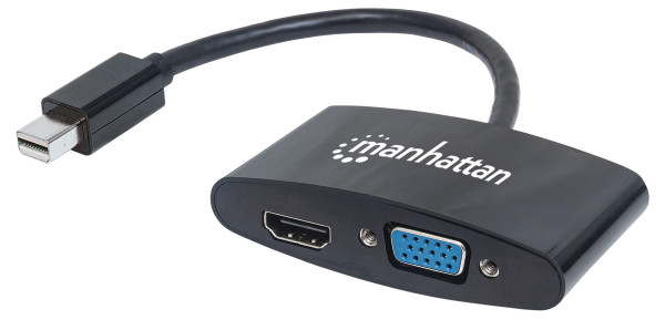 Manhattan Adapter Manhattan 152709 Mini DisplayPort/M - HDMI/VGA F Crni