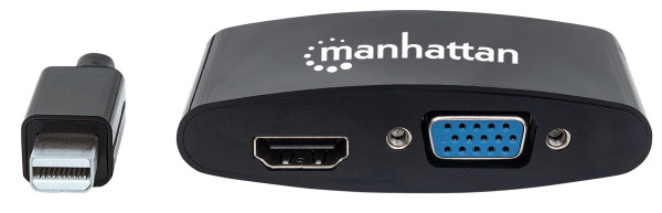 Manhattan Adapter Manhattan 152709 Mini DisplayPort/M - HDMI/VGA F Crni